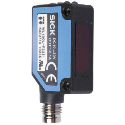 Sick Retroreflective Photoelectric Sensor, Block Sensor, 0.08 → 12 m Detection Range