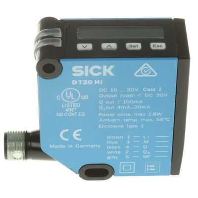 Sick Distance Distance Sensor, Block Sensor, 100 mm → 300 mm Detection Range