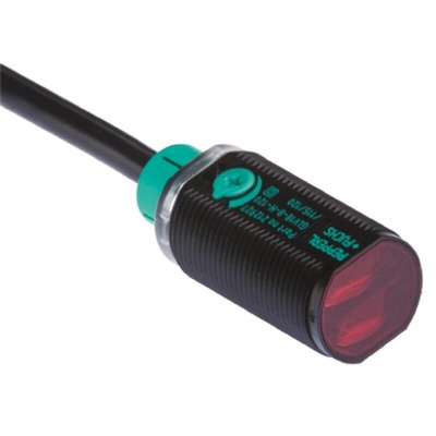 Pepperl + Fuchs Diffuse Photoelectric Sensor, Barrel Sensor, 50 mm → 200 mm Detection Range