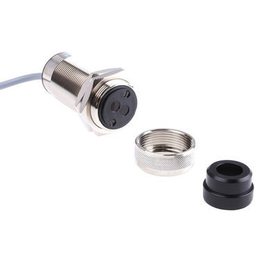 Baumer Diffuse Photoelectric Sensor, Barrel Sensor, 300 mm → 1.5 m Detection Range