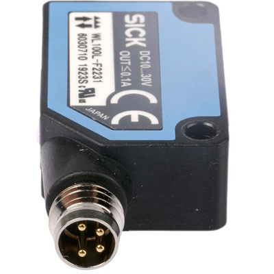 Sick Background Suppression Photoelectric Sensor, Block Sensor, 30 mm → 300 mm Detection Range