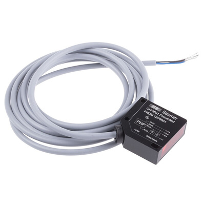 Baumer Diffuse Photoelectric Sensor, Block Sensor, 15 mm → 300 mm Detection Range