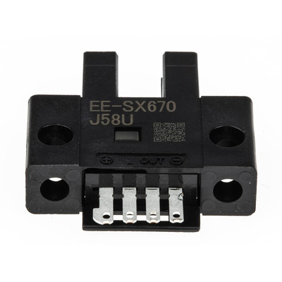 Omron Through Beam Photoelectric Sensor, Fork Sensor, 5 mm Detection Range