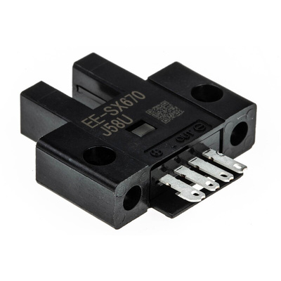 Omron Through Beam Photoelectric Sensor, Fork Sensor, 5 mm Detection Range