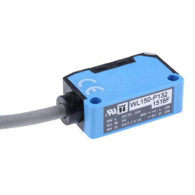 Sick Retroreflective Photoelectric Sensor, Block Sensor, 2.4 m Detection Range