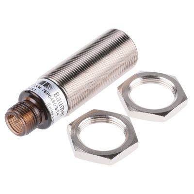 Baumer Diffuse Photoelectric Sensor, Barrel Sensor, 60 mm → 430 mm Detection Range