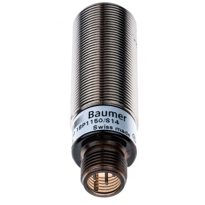 Baumer Diffuse Photoelectric Sensor, Barrel Sensor, 60 mm → 430 mm Detection Range