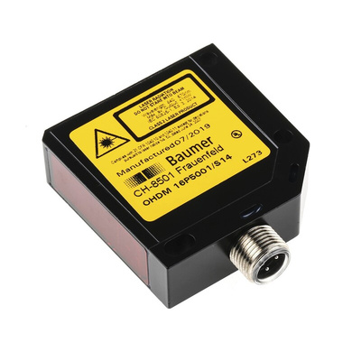 Baumer Diffuse Photoelectric Sensor, Block Sensor, 25 mm → 300 mm Detection Range