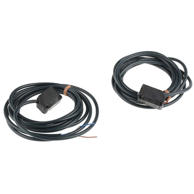 Omron Through Beam Photoelectric Sensor, Block Sensor, 15 m Detection Range