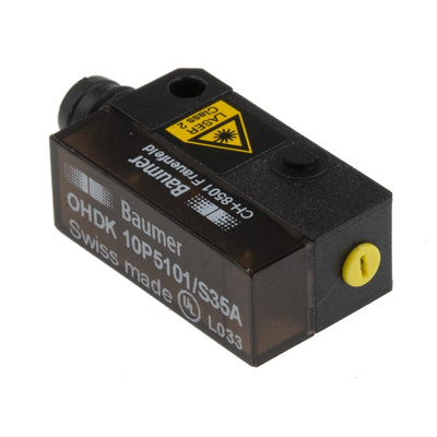Baumer Diffuse Photoelectric Sensor, Block Sensor, 22 mm → 130 mm Detection Range