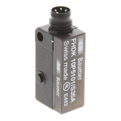Baumer Diffuse Photoelectric Sensor, Block Sensor, 20 mm → 120 mm Detection Range