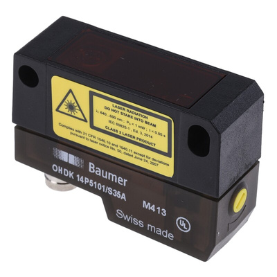 Baumer Diffuse Photoelectric Sensor, Block Sensor, 20 mm → 350 mm Detection Range