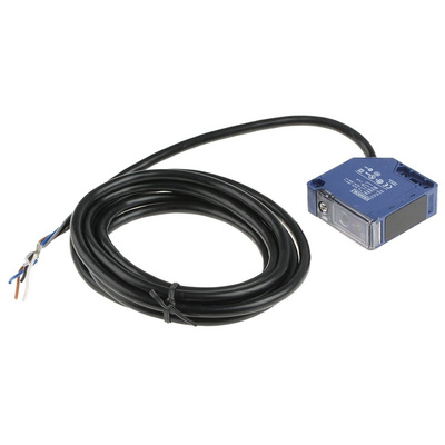 Telemecanique Sensors Diffuse Photoelectric Sensor, Compact Sensor, 1 m Detection Range
