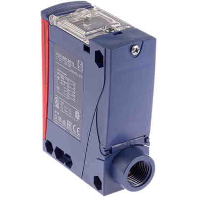 Telemecanique Sensors Retroreflective Photoelectric Sensor, Block Sensor, 14 m Detection Range