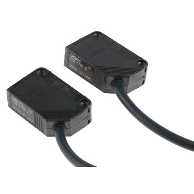 Omron Through Beam Photoelectric Sensor, Block Sensor, 60 m Detection Range