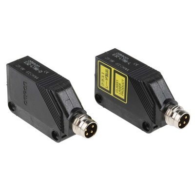 Omron Through Beam Photoelectric Sensor, Block Sensor, 60 m Detection Range
