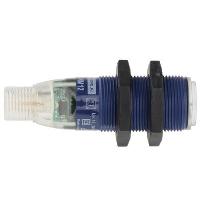 Telemecanique Sensors Diffuse Photoelectric Sensor, Barrel Sensor, 100 mm Detection Range