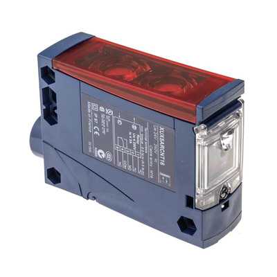 Telemecanique Sensors Diffuse Photoelectric Sensor, Block Sensor, 2.1 m Detection Range