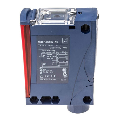 Telemecanique Sensors Diffuse Photoelectric Sensor, Block Sensor, 2.1 m Detection Range
