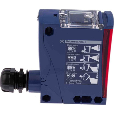 Telemecanique Sensors Retroreflective Photoelectric Sensor, Block Sensor, 11 m Detection Range