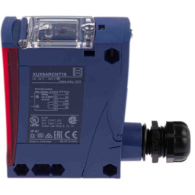 Telemecanique Sensors Retroreflective Photoelectric Sensor, Block Sensor, 11 m Detection Range