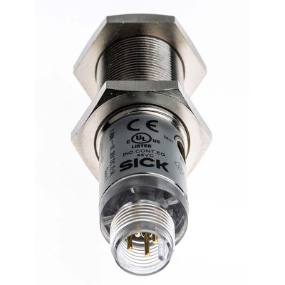 Sick Background Suppression Photoelectric Sensor, Barrel Sensor, 1 mm → 450 mm Detection Range