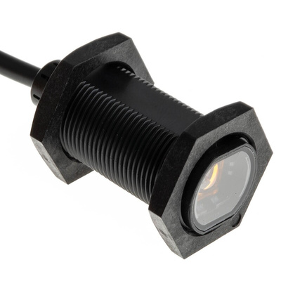 Omron Through Beam Photoelectric Sensor, Barrel Sensor, 20 m Detection Range