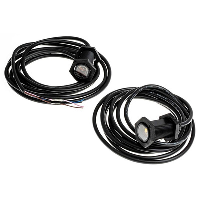 Omron Through Beam Photoelectric Sensor, Barrel Sensor, 20 m Detection Range