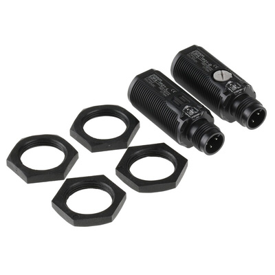 Omron Through Beam Photoelectric Sensor, Barrel Sensor, 20 m Detection Range