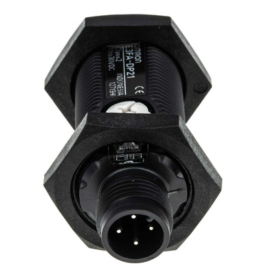 Omron Diffuse Photoelectric Sensor, Barrel Sensor, 100 mm Detection Range