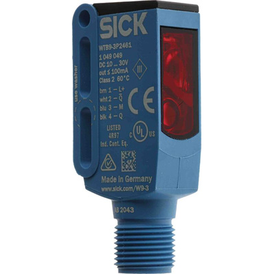 Sick Background Suppression Photoelectric Sensor, Block Sensor, 20 mm → 350 mm Detection Range