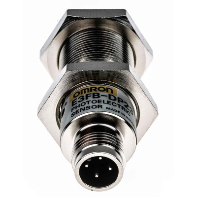Omron Diffuse Photoelectric Sensor, Barrel Sensor, 1 m Detection Range
