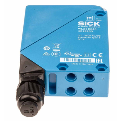Sick Retroreflective Photoelectric Sensor, Block Sensor, 30 mm → 22 m Detection Range