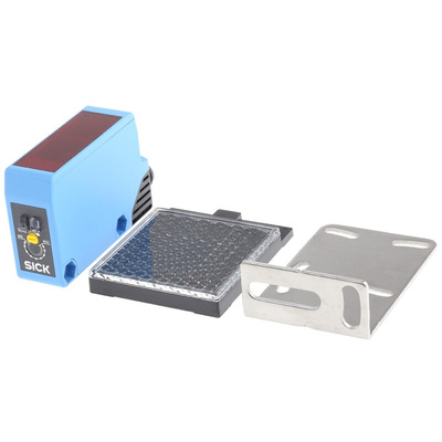 Sick Retroreflective Photoelectric Sensor, Block Sensor, 100 mm → 15 m Detection Range