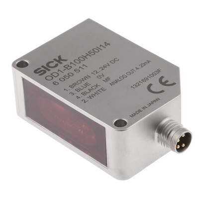 Sick Background Suppression Distance Sensor, Block Sensor, 50 mm → 150 mm Detection Range