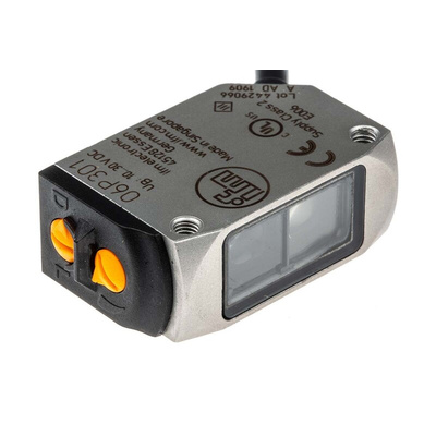 ifm electronic Retroreflective Photoelectric Sensor, Block Sensor, 50 mm → 5 m Detection Range