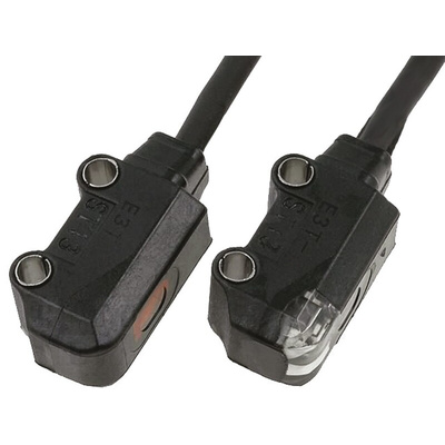 Omron Through Beam Photoelectric Sensor, Block Sensor, 1 m Detection Range