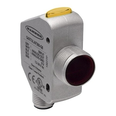 Banner Diffuse Distance Sensor, Barrel Sensor, 25 mm → 300 mm Detection Range
