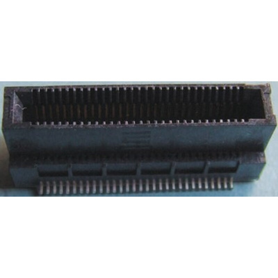 Samtec Female Edge Connector, Surface Mount, 20-Contacts, 0.635mm Pitch, 2-Row, Solder Termination