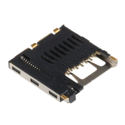 3M 8 Way Right Angle Micro SD Memory Card Connector With Solder Termination