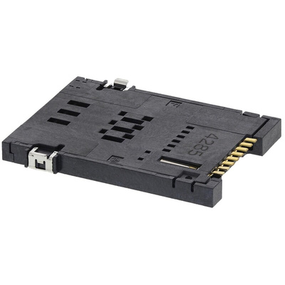 Yamaichi 8 Way Right Angle Memory Card Connector With Solder Termination