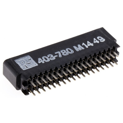 Cinch Edge Connector, PCB Mount, 18-Contacts, 2.54mm Pitch, 2-Row, Solder Termination