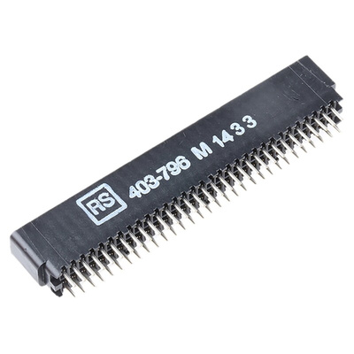 Cinch Edge Connector, PCB Mount, 31-Contacts, 2.54mm Pitch, 2-Row, Solder Termination