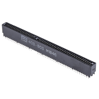 Cinch Edge Connector, PCB Mount, 49-Contacts, 2.54mm Pitch, 2-Row, Solder Termination
