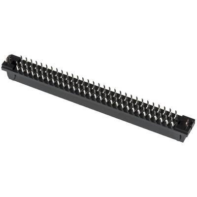 JAE Female Edge Connector, Through Hole Mount, 120-Contacts, 1.27mm Pitch, 2-Row, Solder Termination