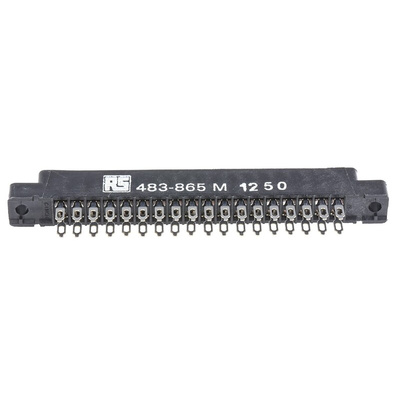 Cinch Edge Connector, 18-Contacts, 3.96mm Pitch, 2-Row, Solder Termination