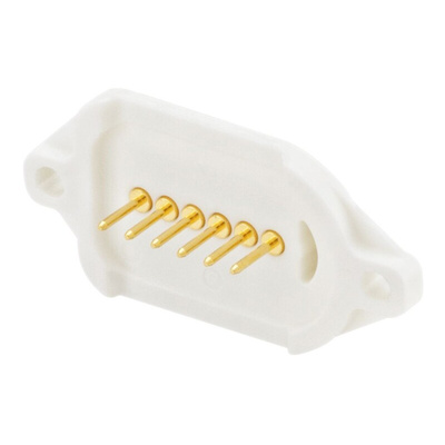 Rosenberger, MultiMag 6, Straight Panel Mount Female Magnetic Connector, PCB Termination