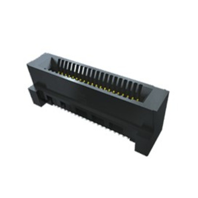 Samtec HSEC8-PE Series Vertical Female Edge Connector, Surface Mount, 80-Contacts, 0.8mm Pitch, 2-Row, Solder