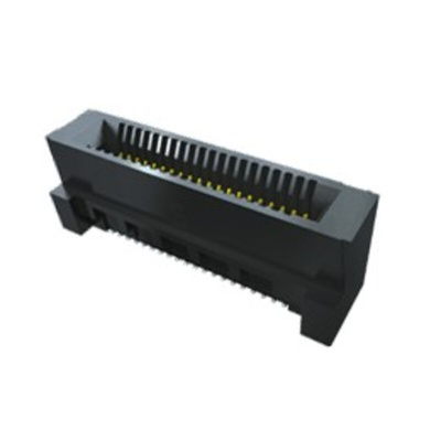 Samtec HSEC8-PE Series Vertical Female Edge Connector, Surface Mount, 80-Contacts, 0.8mm Pitch, 2-Row, Solder