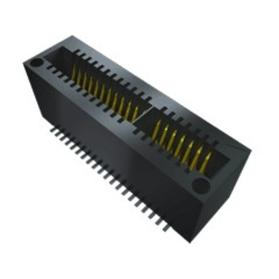 Samtec MEC1 Series Female Edge Connector, Surface Mount, 16-Contacts, 1mm Pitch, 2-Row, Solder Termination
